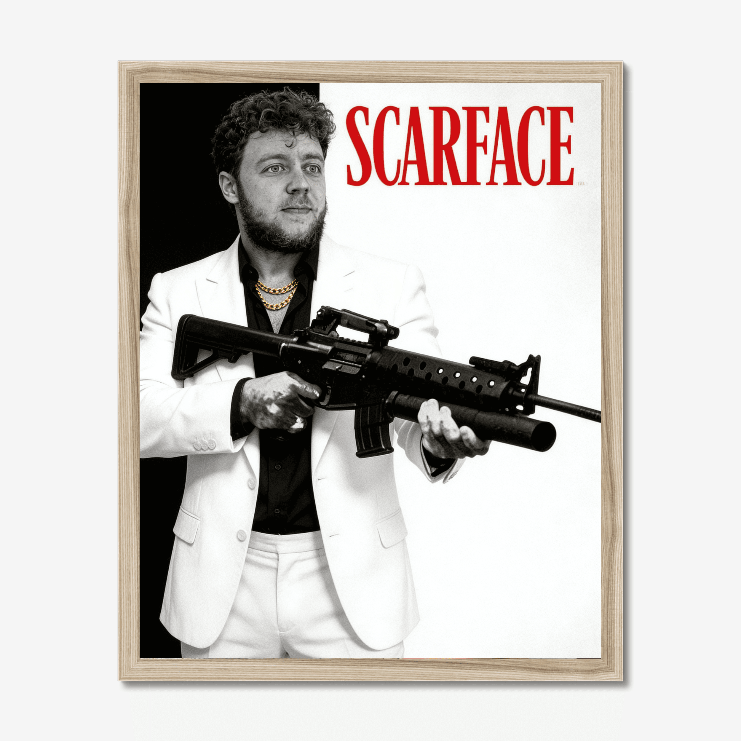 80s Crime Boss Movie Poster