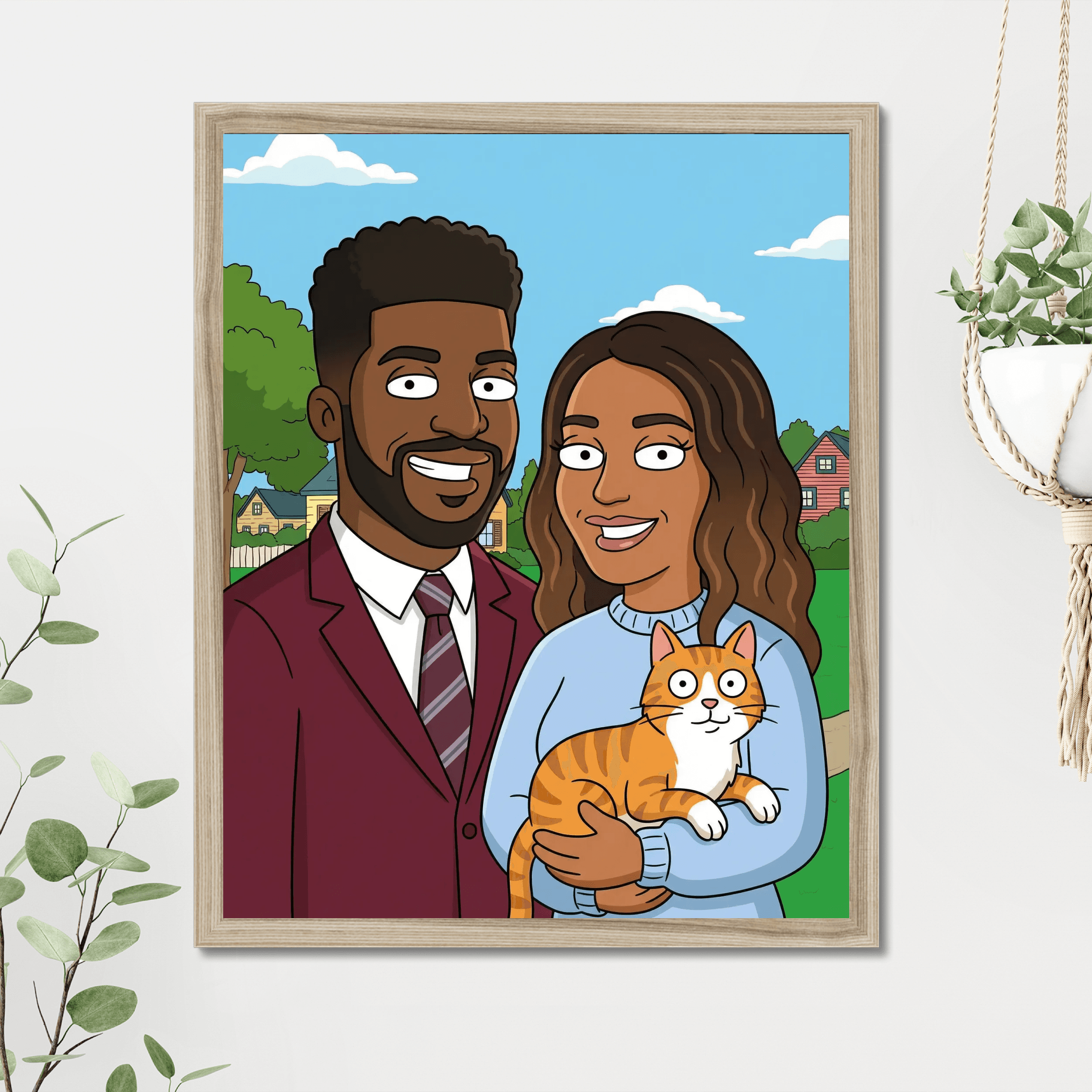 Adult Cartoon Family Poster