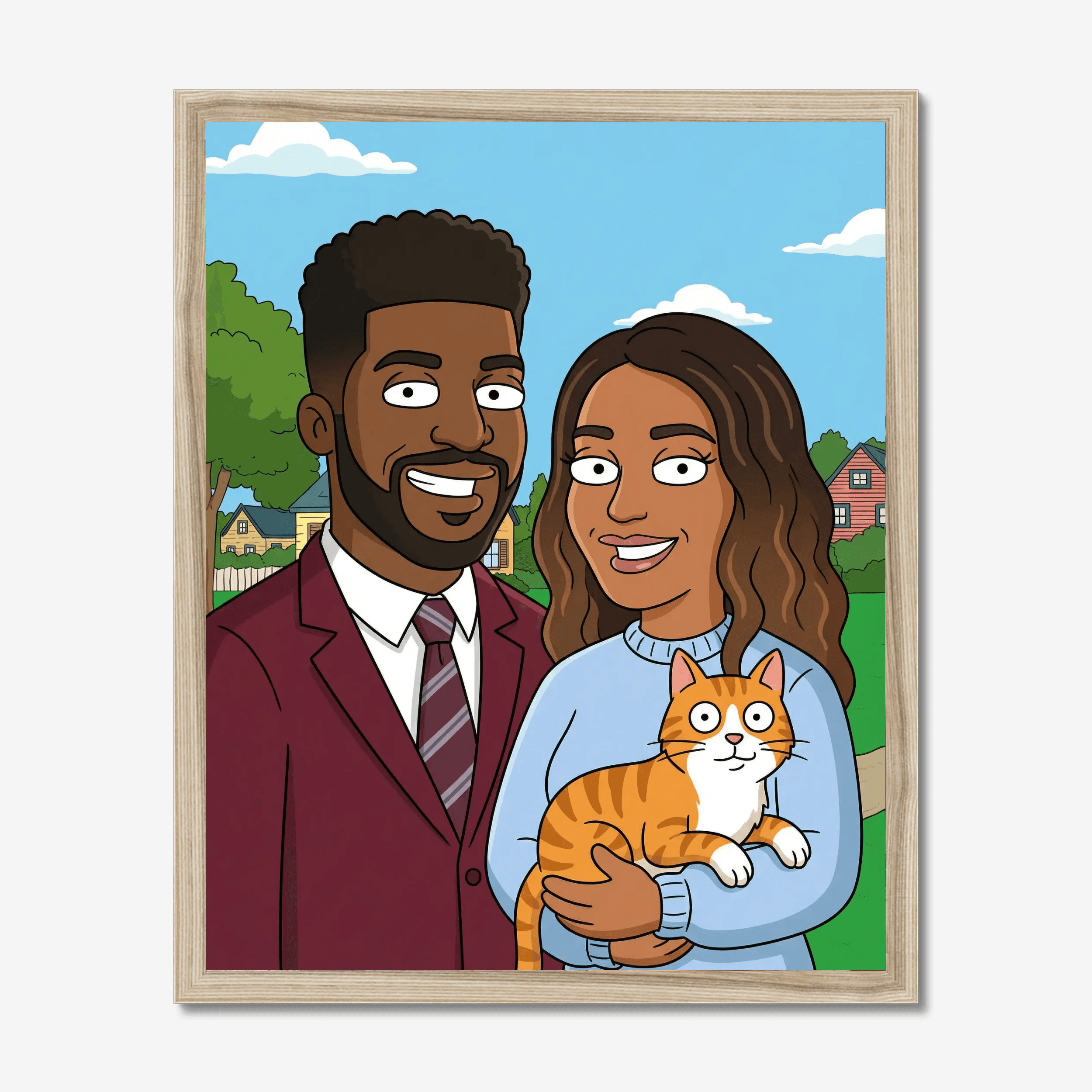 Adult Cartoon Family Poster