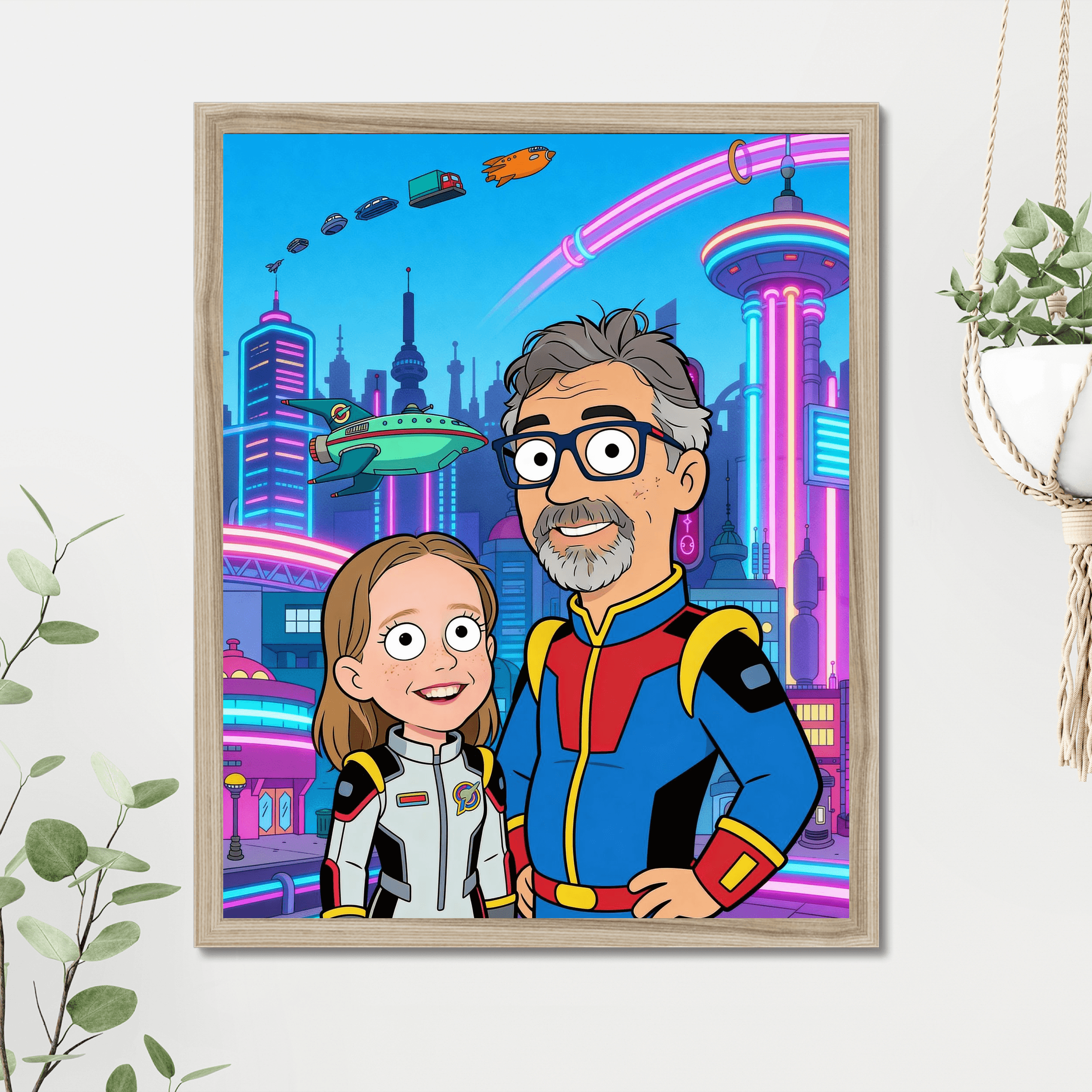 Year 3000 Cartoon Poster