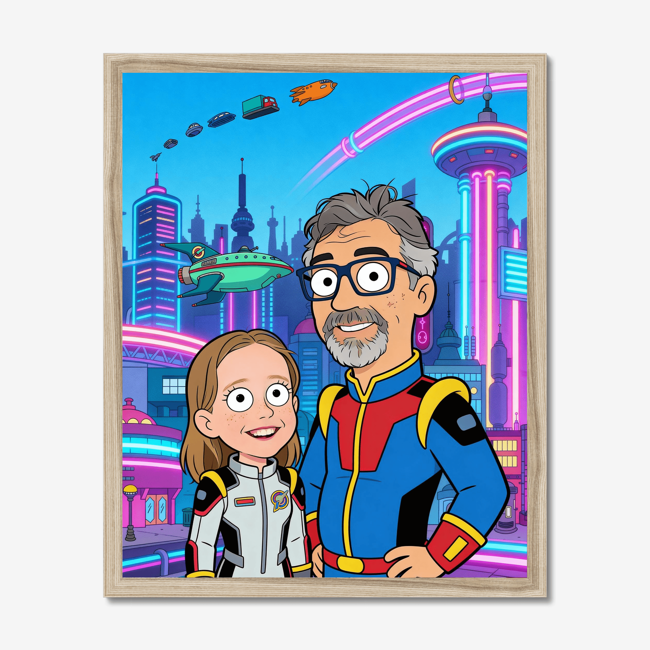 Year 3000 Cartoon Poster