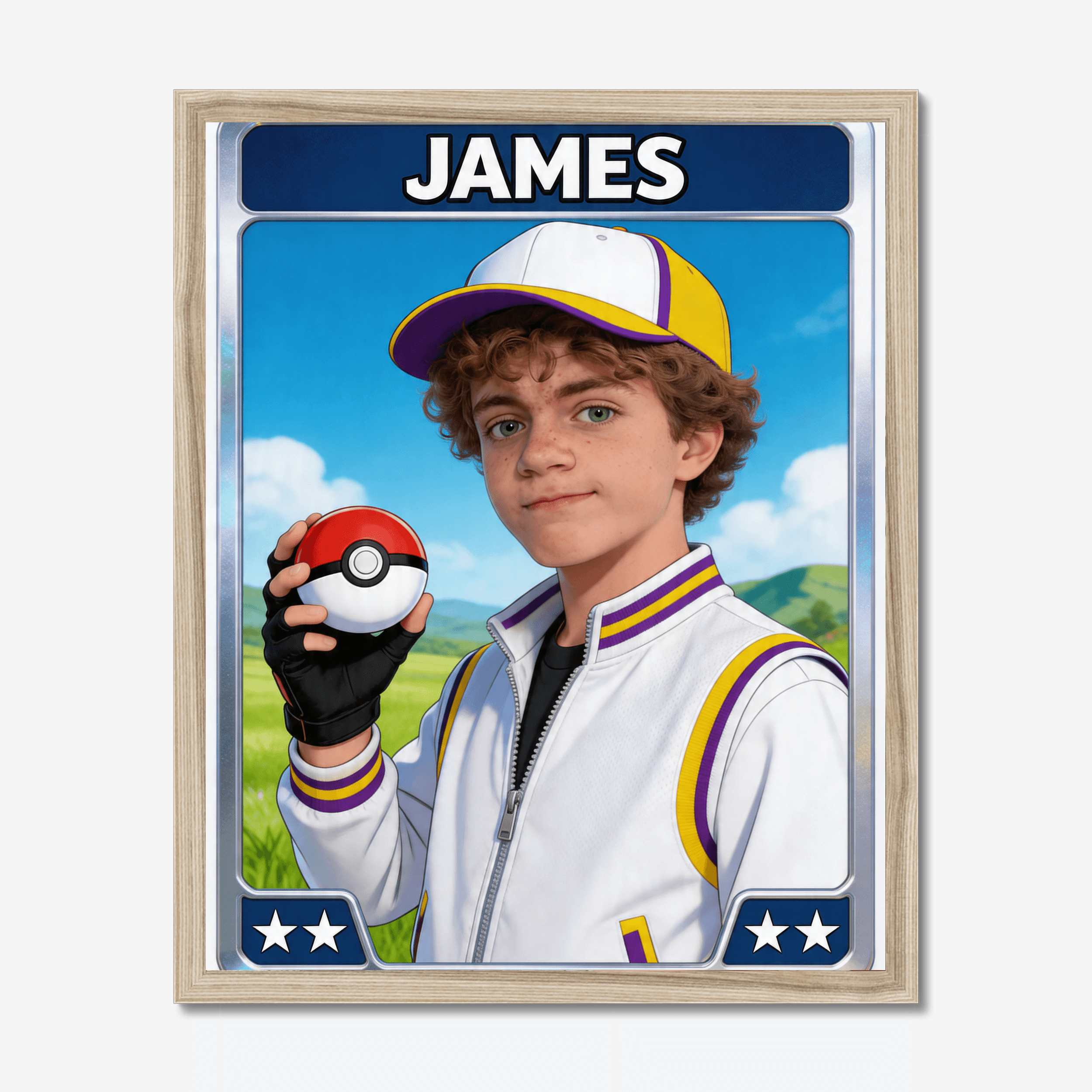 Monster Trainer Card Poster
