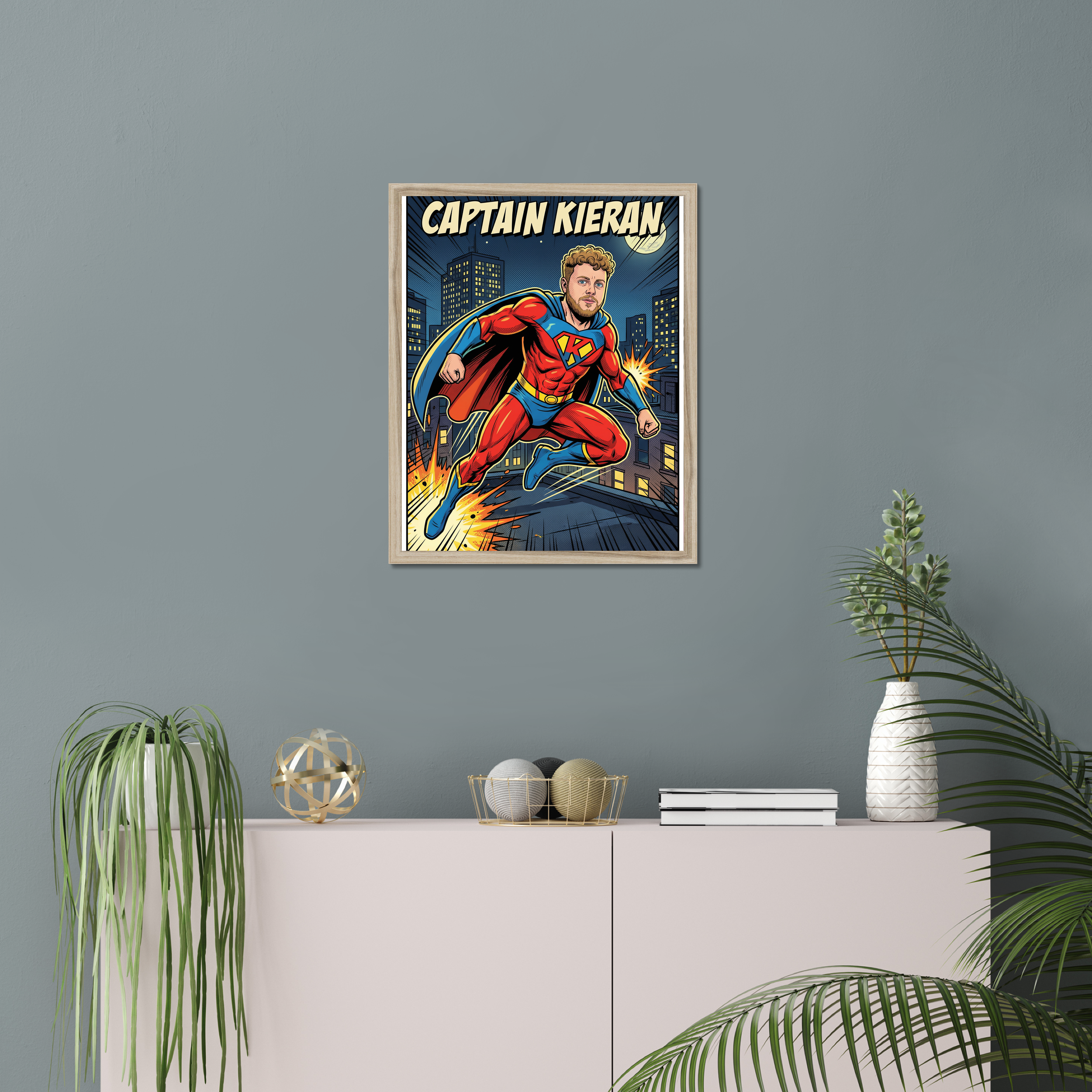 Superhero Comic Poster example