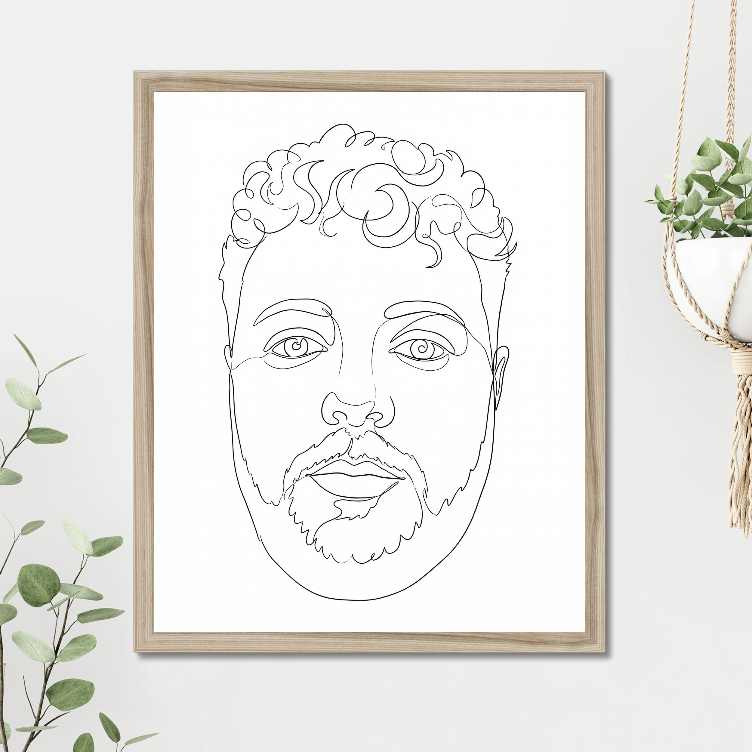 Minimal Line Art Poster example