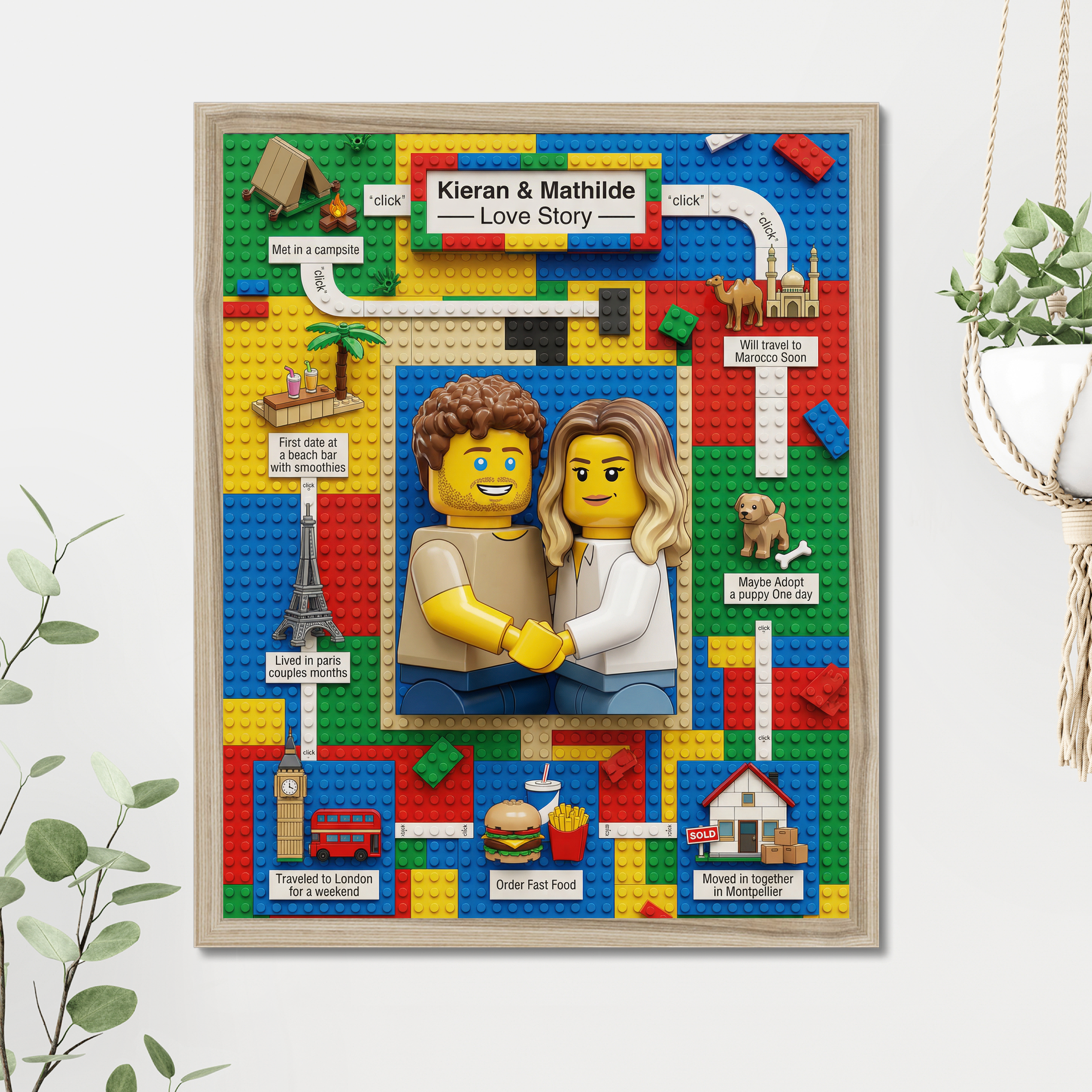 Brick Builder Love Story example