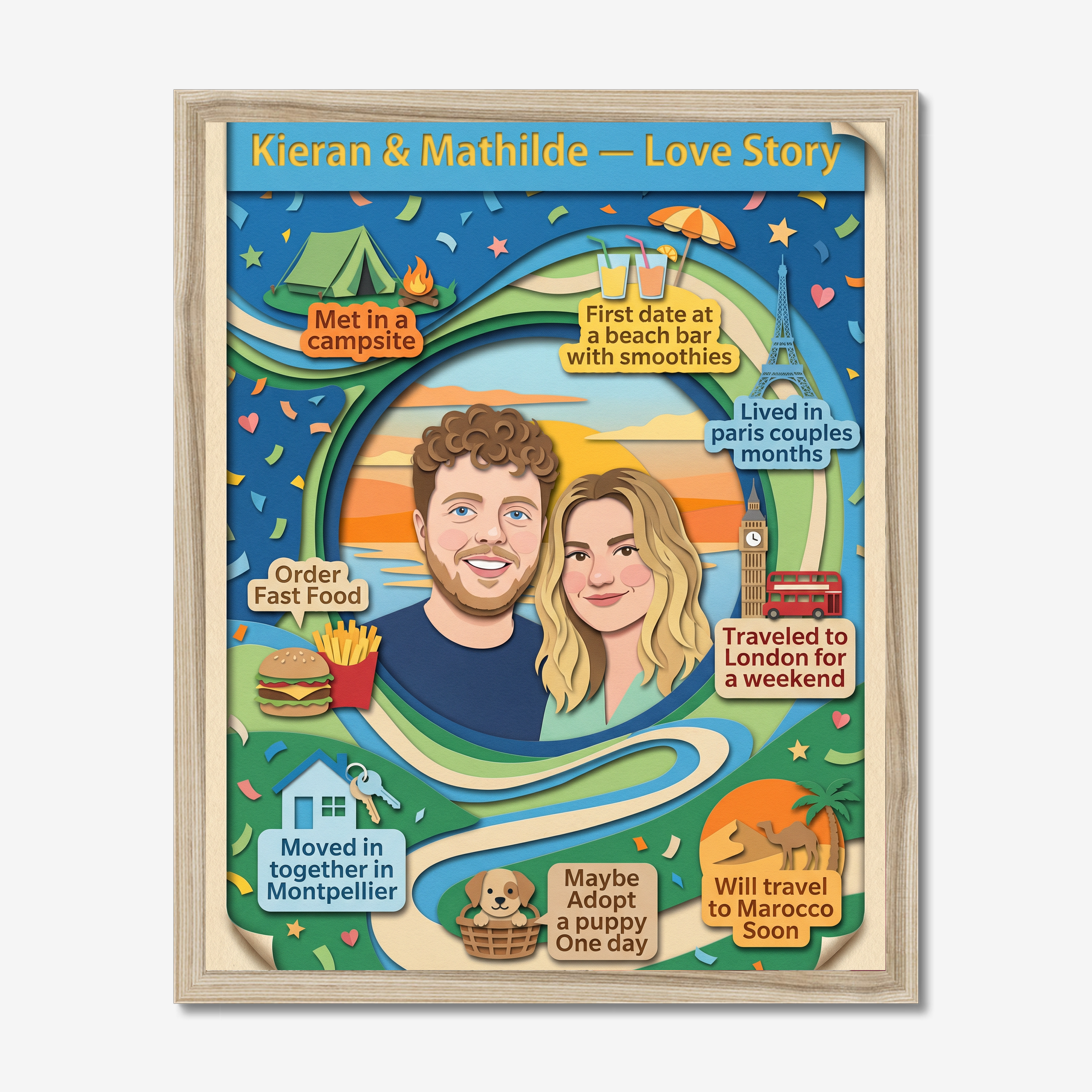 Paper Cutout Love Story example