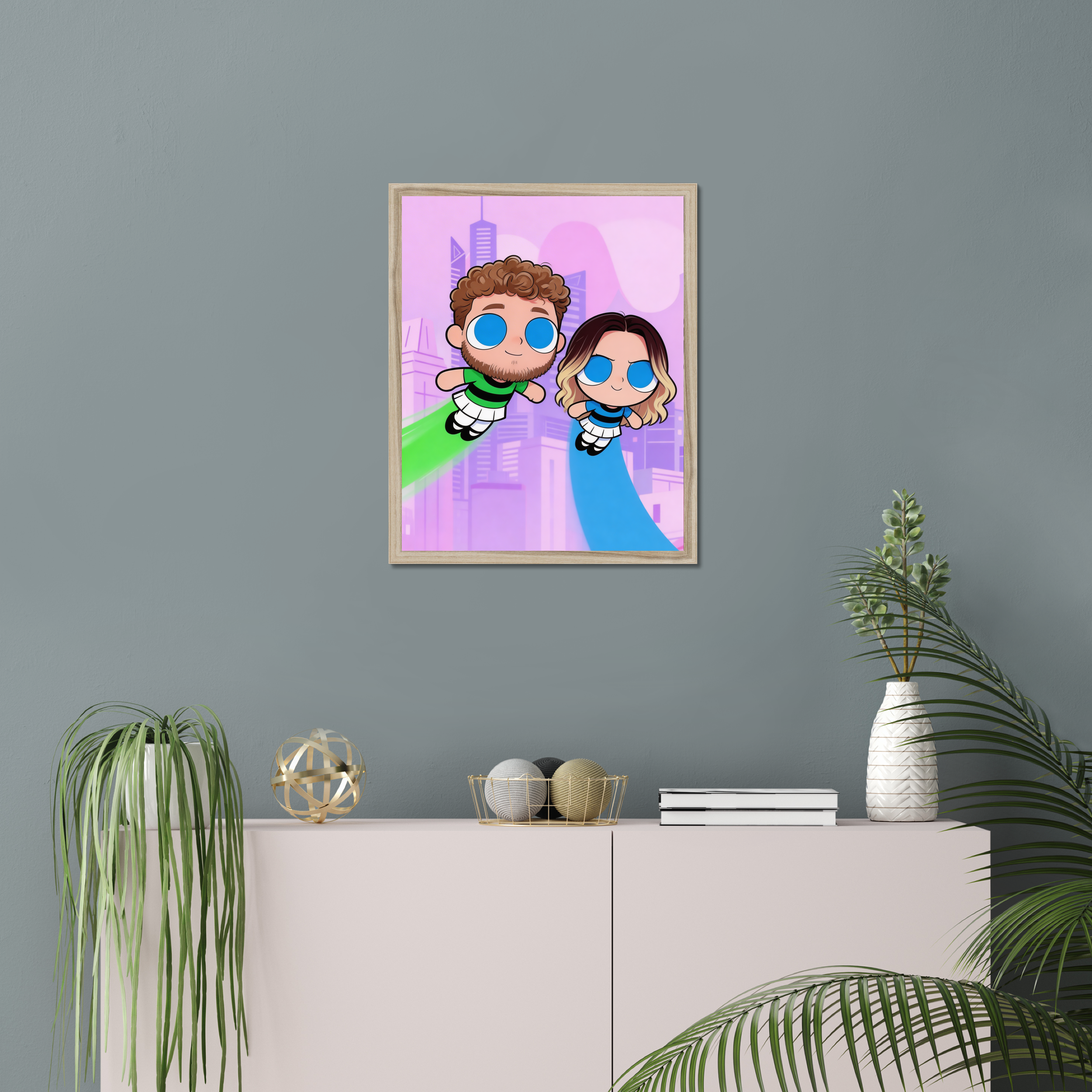 Big-Eye Cartoon Poster example
