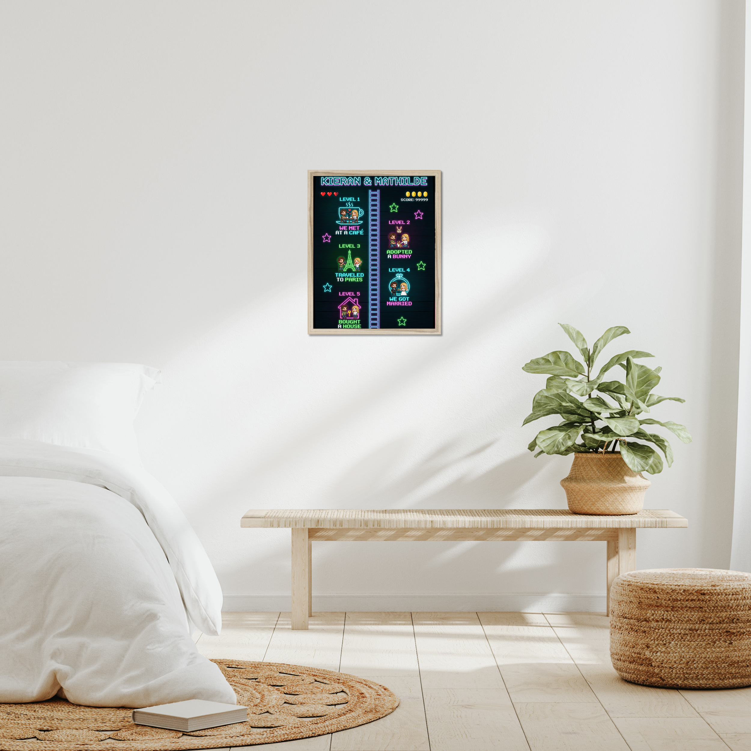 Pixel Arcade Love Story example