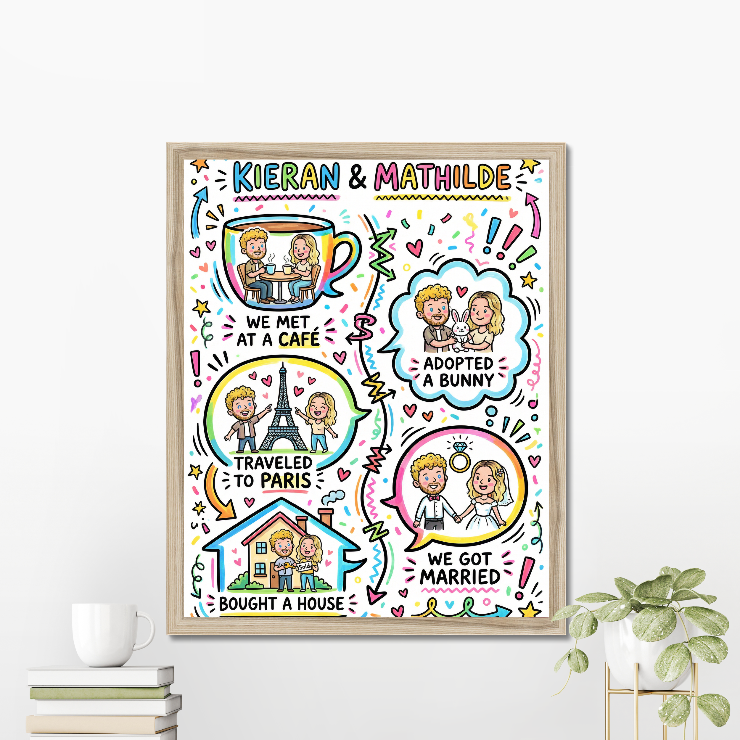 Playful Doodle Love Story example