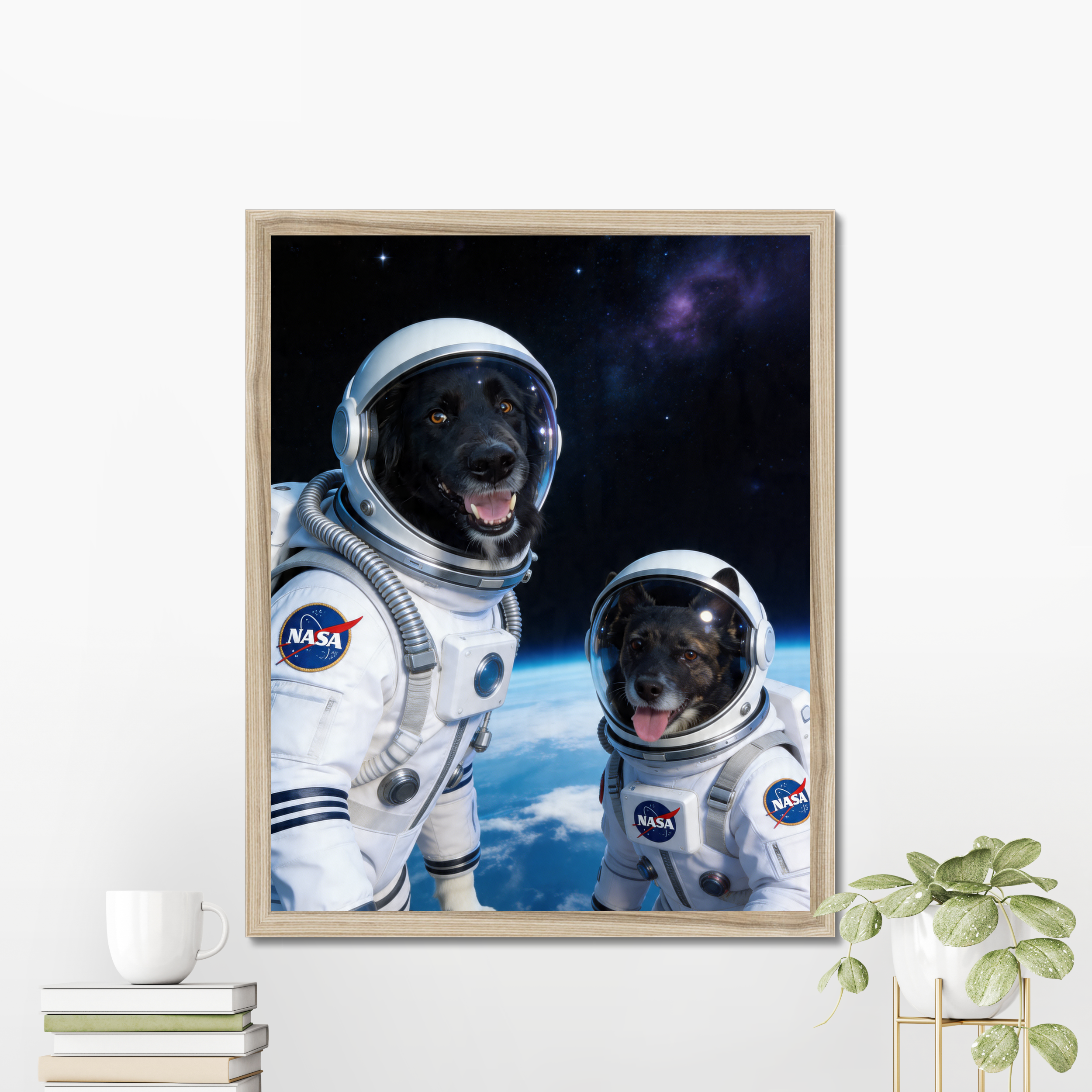 Astronaut Pet Poster example