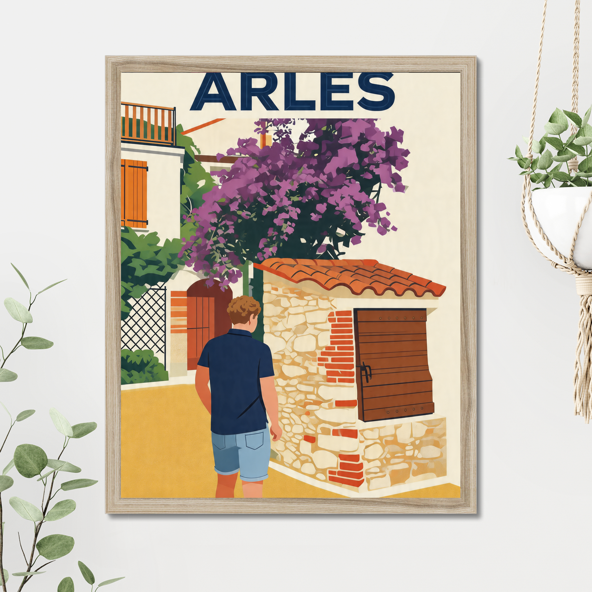 Minimalist Travel Graphic — Custom Poster example