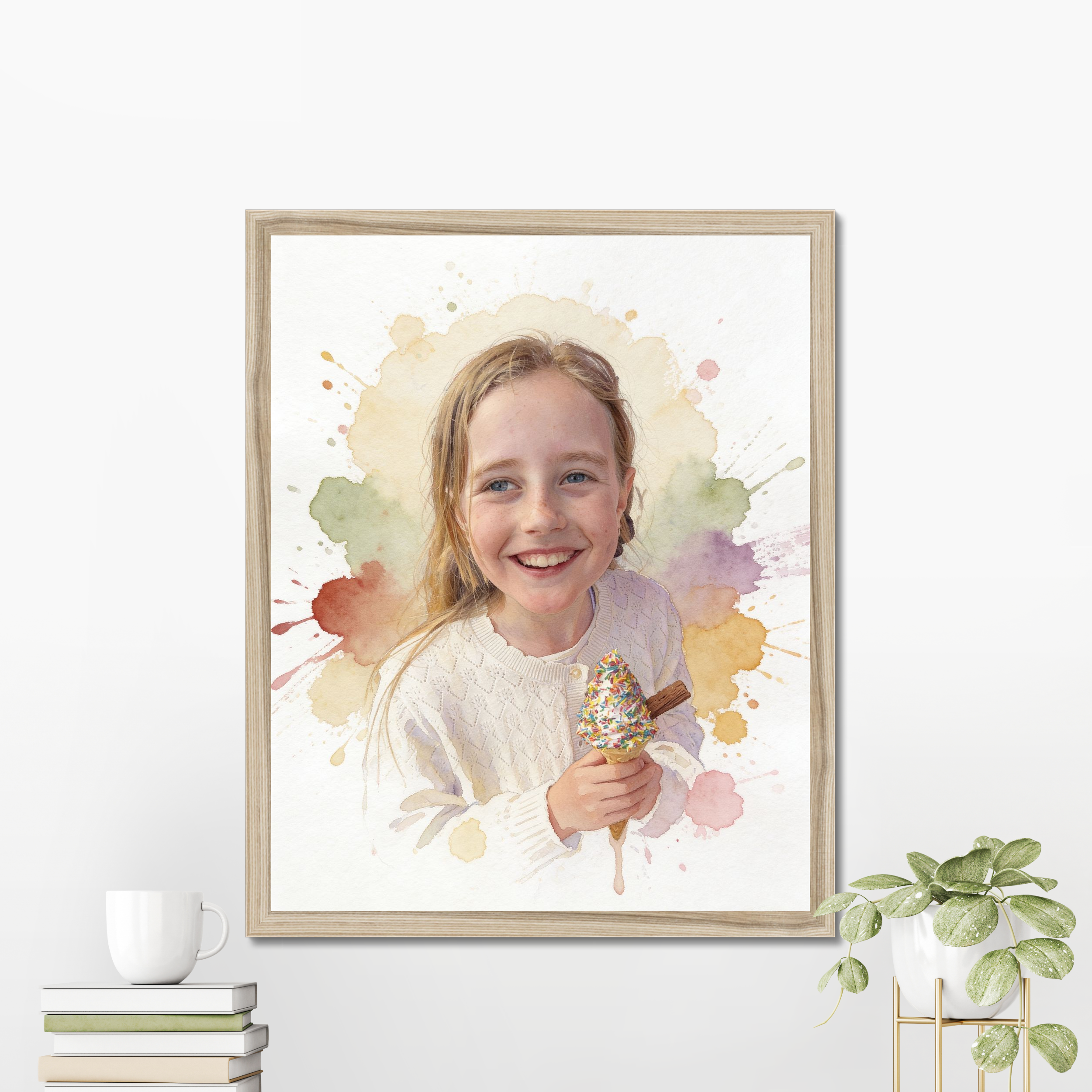 Aquarelle Splash — Custom Poster example