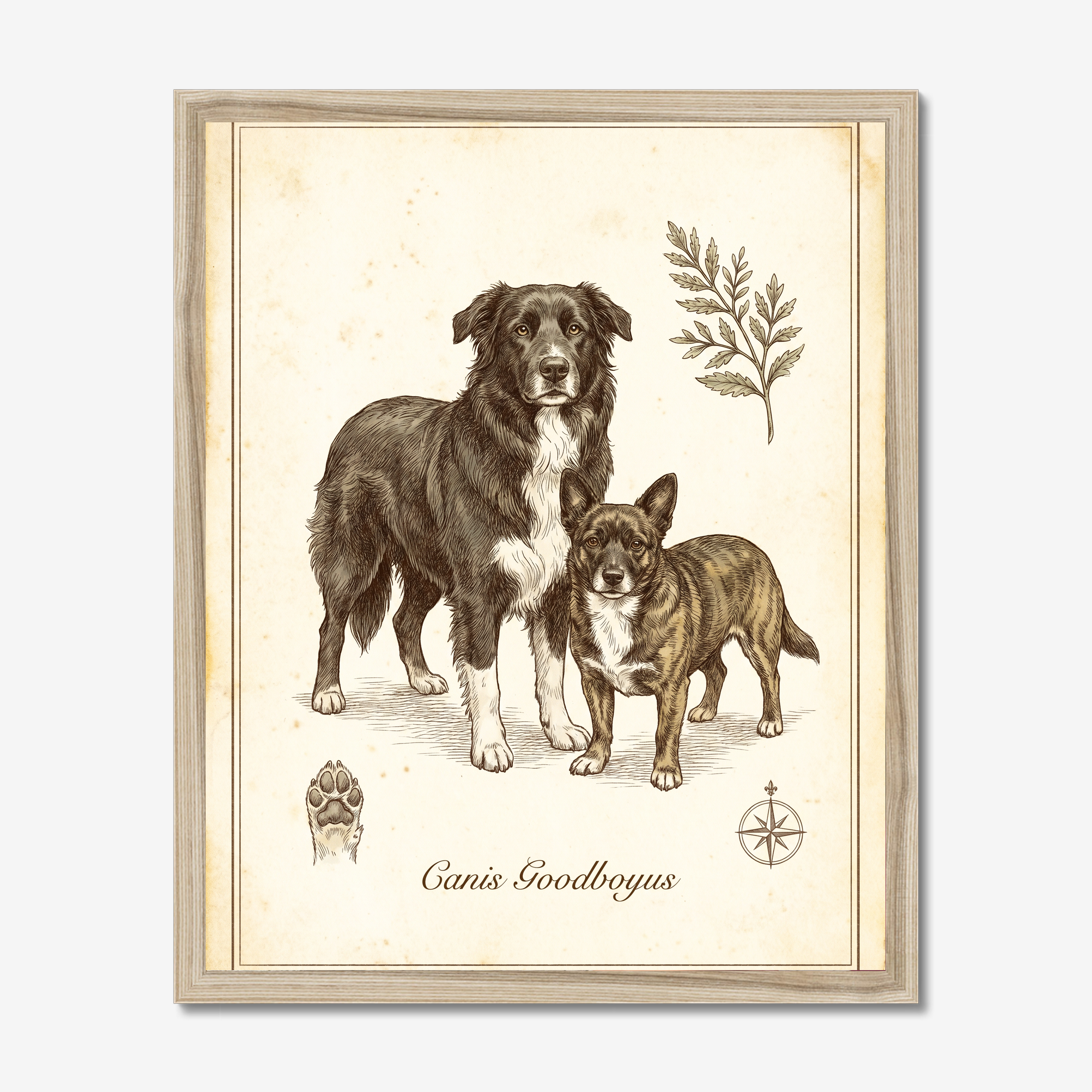 Pet Botanical Plate Poster example